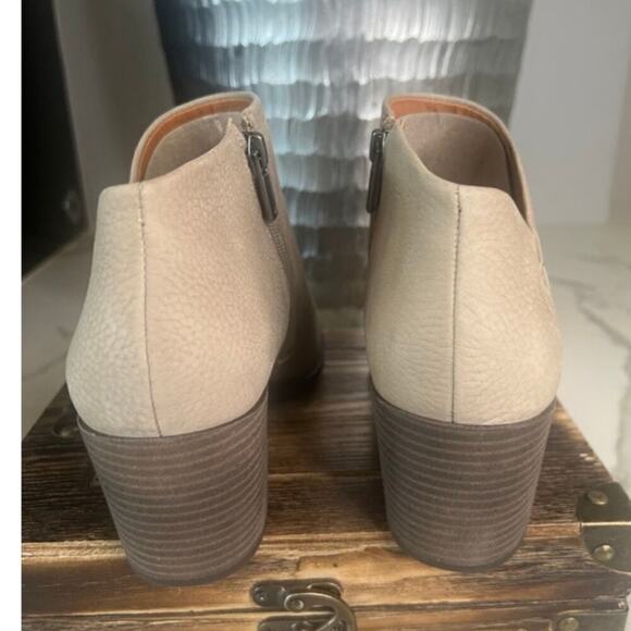 Lucky Brand Ballita Heeled Booties in Taupe - Picture 7 of 9